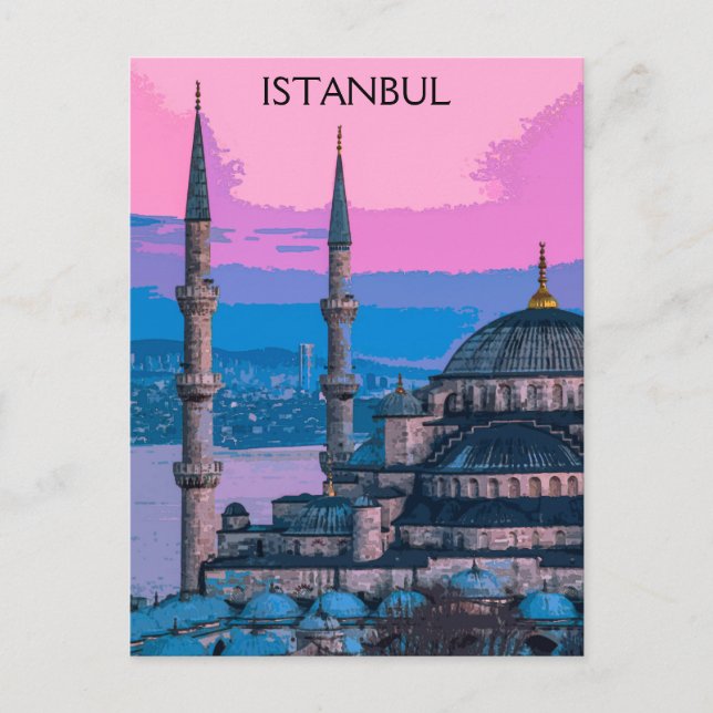 Carte Postale Istanbul Turquie Sainte-Sophie Architecture (Devant)