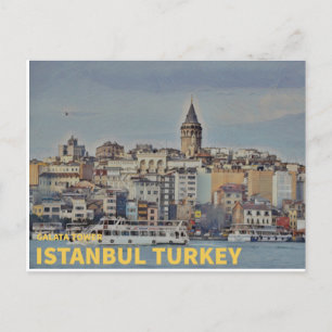 Carte Postale Istanbul Turquie Tour de Galata