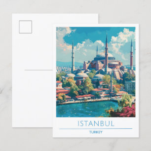 Carte Postale Istanbul Turquie Vintage voyage