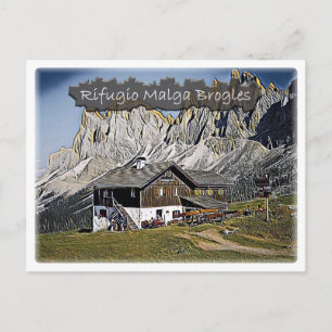 Carte Postale It - Italie - hutte alpine Malga Brogles - Dolomit