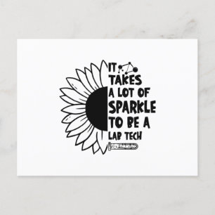 Carte Postale It Takes A Lot of Sparkle Laboratory Lab Tech