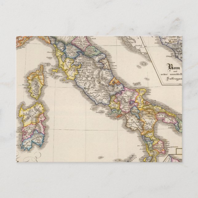 Carte Postale Italie à sa division ecclésiastique (Devant)