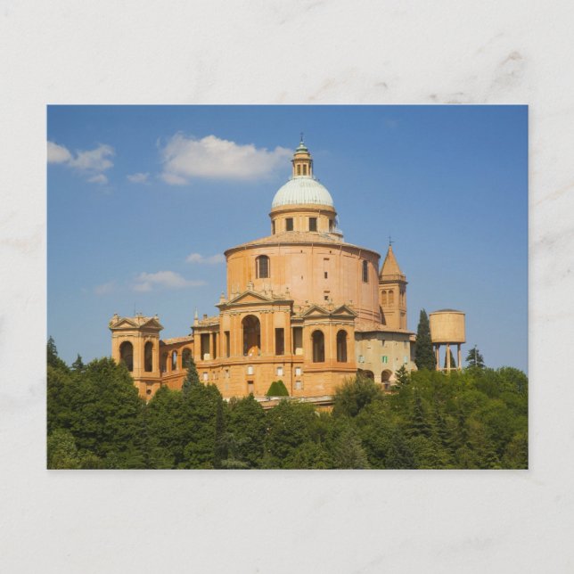 Carte Postale Italie, Bologne, Jour ensoleillé avec Portico di S (Devant)