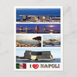 Carte Postale Italie - Campanie - Naples - I Love -