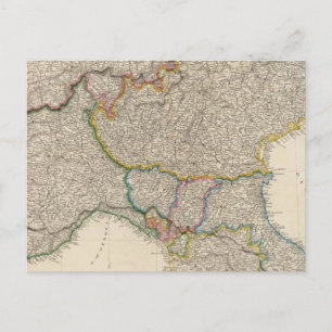 Carte Postale Italie du Nord avec Sardaigne