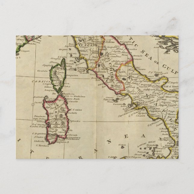 Carte Postale Italie et Sardaigne (Devant)