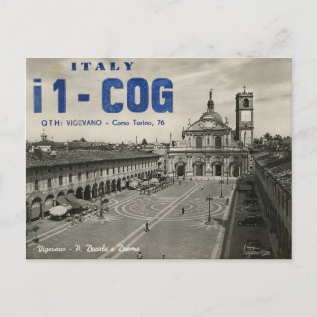 Carte postale Italie Ham Radio QSL Card (Devant)