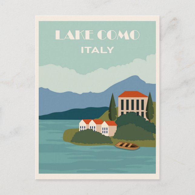 Carte Postale Italie Lac de Côme Vintage voyage (Devant)
