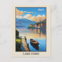 Italie Lac de Côme Vintage voyage