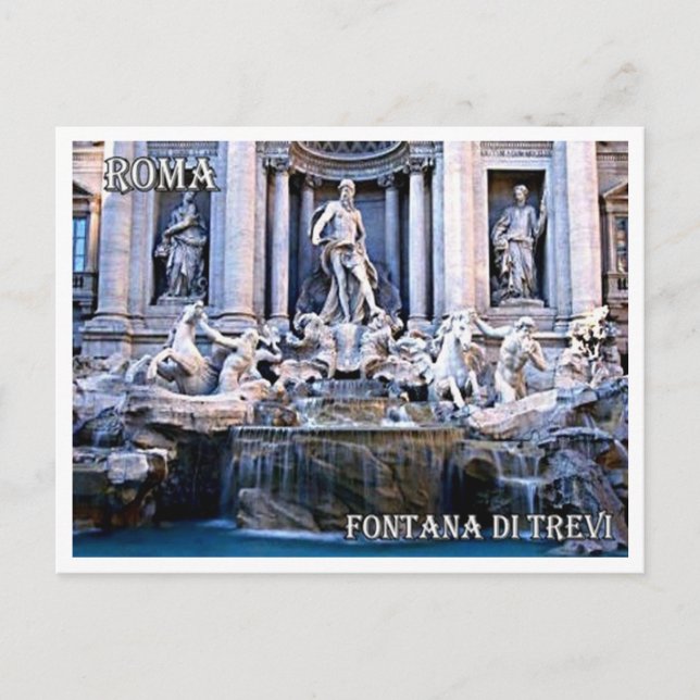 Carte Postale Italie - Latium - Rome - Fontaine de Trevi - (Devant)