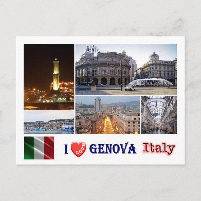 Carte Postale Italie - Ligurie - Gênes - Mosaïque - (Devant)