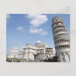 Carte Postale Italie, Pise. Cathédrale, baptistère et tour pench