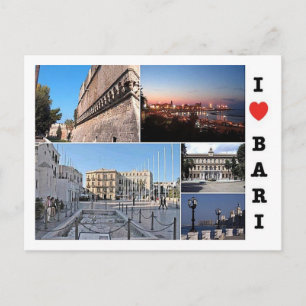Carte Postale Italie - Pouilles - Bari - I Love -