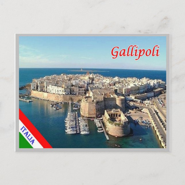 Carte Postale Italie - Pouilles - Salento - Gallipoli Vieille Vi (Devant)
