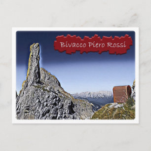 Carte Postale Italie - refuge alpin Bivacco Piero Rossi - Dolomi