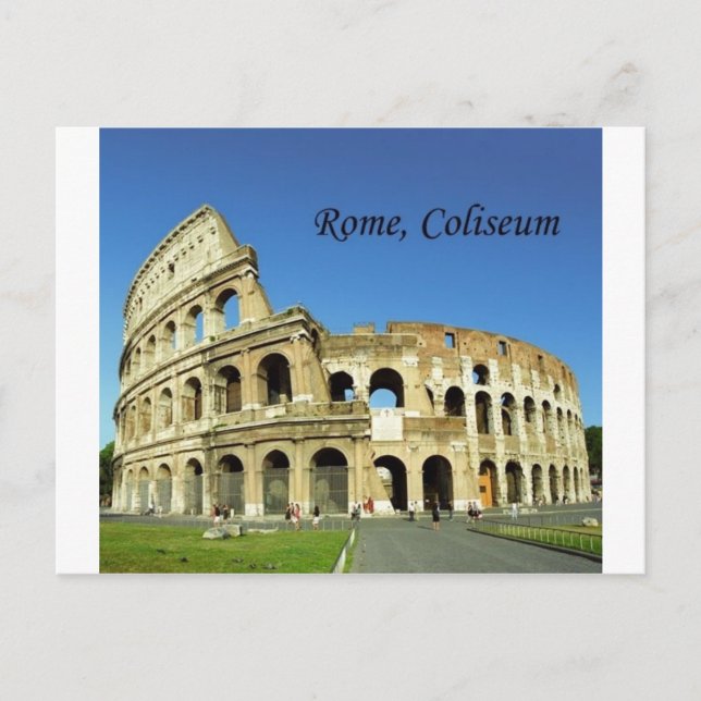 Carte Postale Italie, Rome, Colisée Romain (St.K.) (Devant)