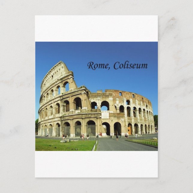 Carte Postale Italie, Rome, Colisée Romain (St.K.) (Devant)