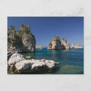 Carte Postale Italie, Sicile, Scopello, Roches par Tonnara