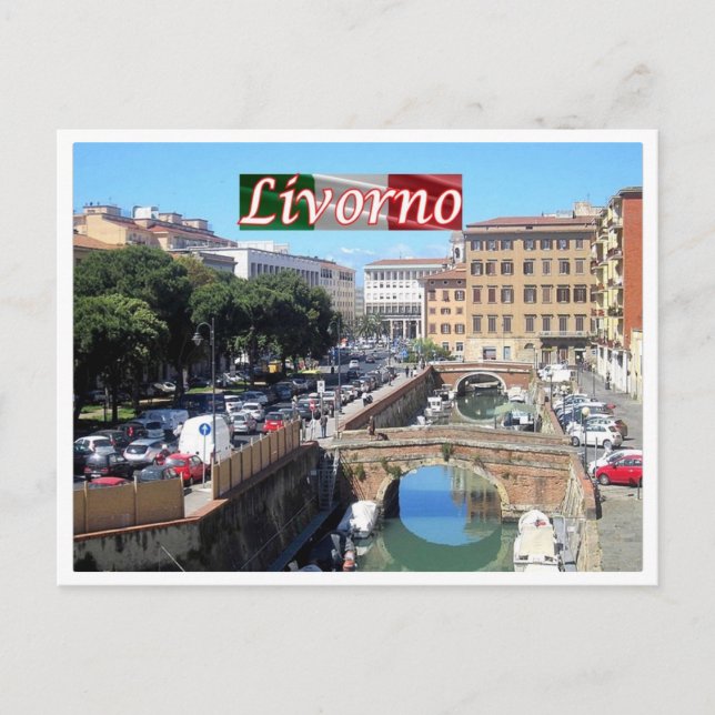 Carte Postale Italie - Toscane - Livorno - Scali delle Pietre - (Devant)