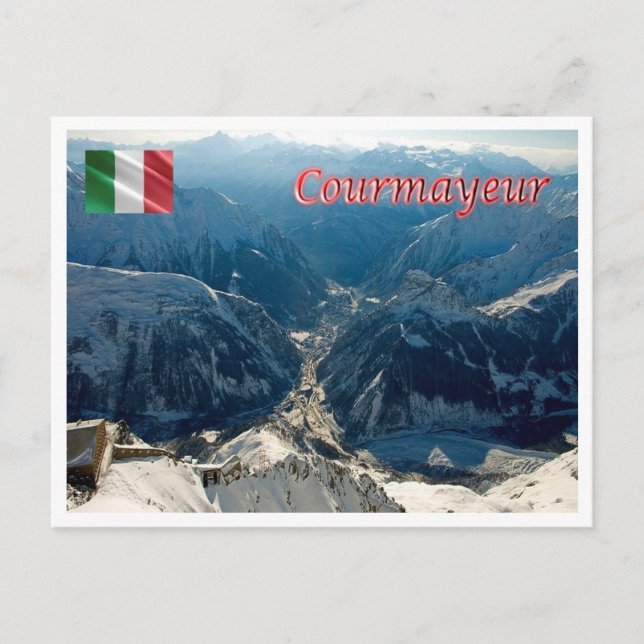 Carte Postale Italie - Vallée Aoste - Courmayeur - (Devant)