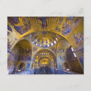Carte Postale Italie, Venise. Intérieur de la cathédrale Saint-M