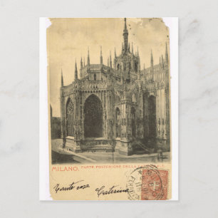 Carte Postale Italie vintage, Milan, Cathédrale, 1895