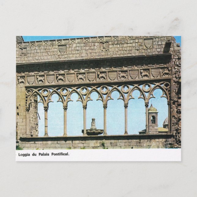 Carte Postale Italie vintage, Rome, Vatican, Palais pontifical (Devant)