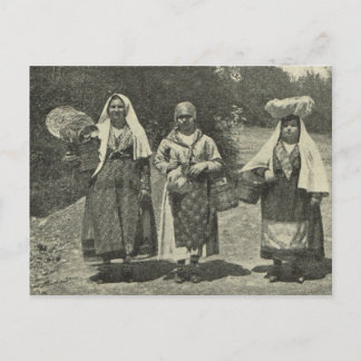Carte Postale Italie vintage, Sicile, Costume traditionnel