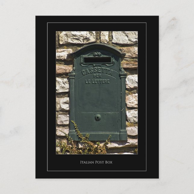 carte postale italienne de boîte de courrier (Devant)
