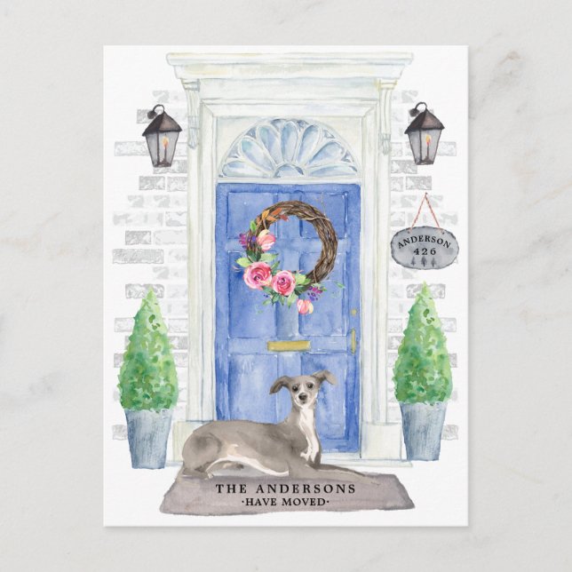Carte postale italienne Greyhound Moving Faire-par (Devant)