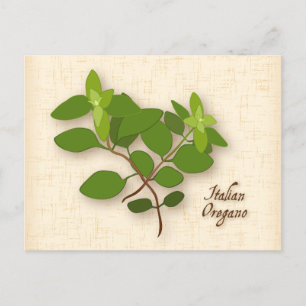 Carte postale italienne Oregano Personnaliser