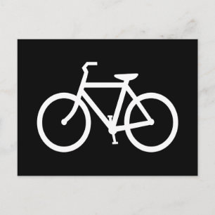 Carte Postale Itinéraire Vélo Blanc