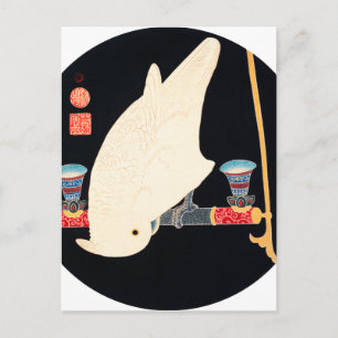 Carte Postale Ito Jakuchu A White Macaw