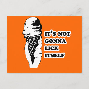 Carte Postale It's not gonna lick itself