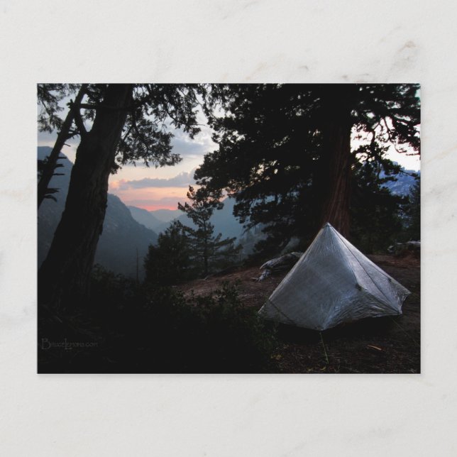 Carte Postale Iva Bell Hot Springs Coucher de soleil Ansel Adams (Devant)
