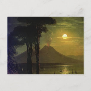 Carte Postale Ivan Aivazovsky-La Baie de Naples à la nuit lune