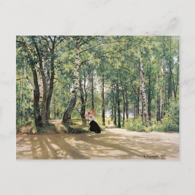 Carte Postale Ivan Shishkin - Au chalet d'été (Devant)