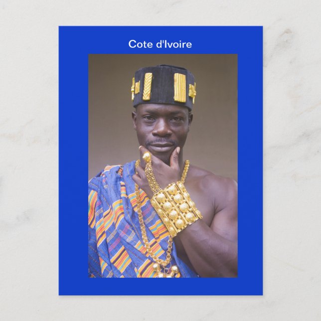Carte postale, Ivoirien, L'Abissa (Devant)