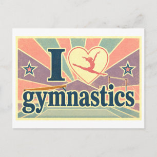 Carte Postale "J'[Aime] La Gymnastique"