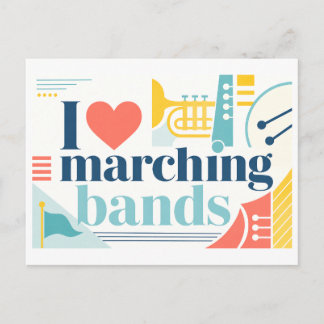Carte Postale "J'[aime] les fanfares"
