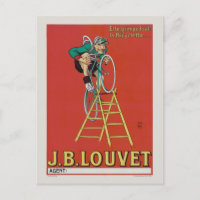 J.B. Louvet Bicycle Poster vintage 1922