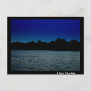Carte Postale J. Lac Percy Priest la nuit