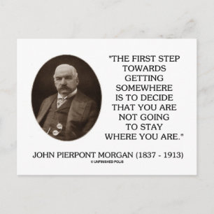 Carte Postale J.P. Morgan Premier Pas Vers Quelque Chose