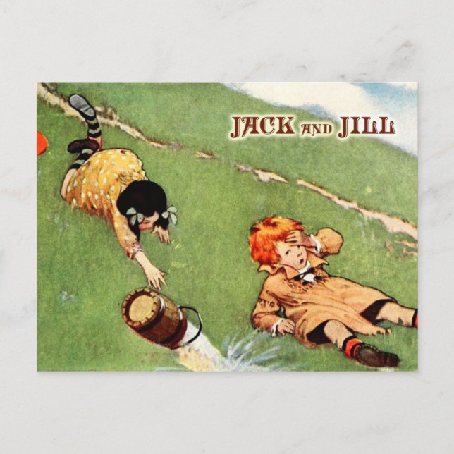 Carte Postale Jack et Jill descendent la colline (Devant)