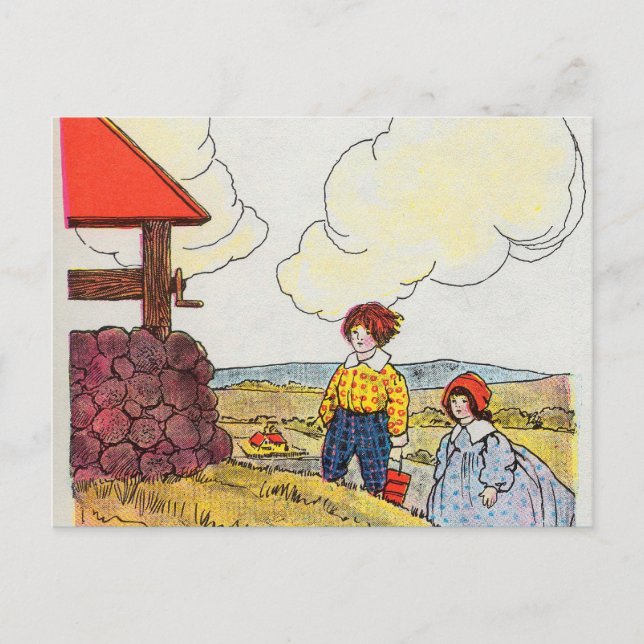 Carte Postale Jack et Jill ont monté la colline (Devant)