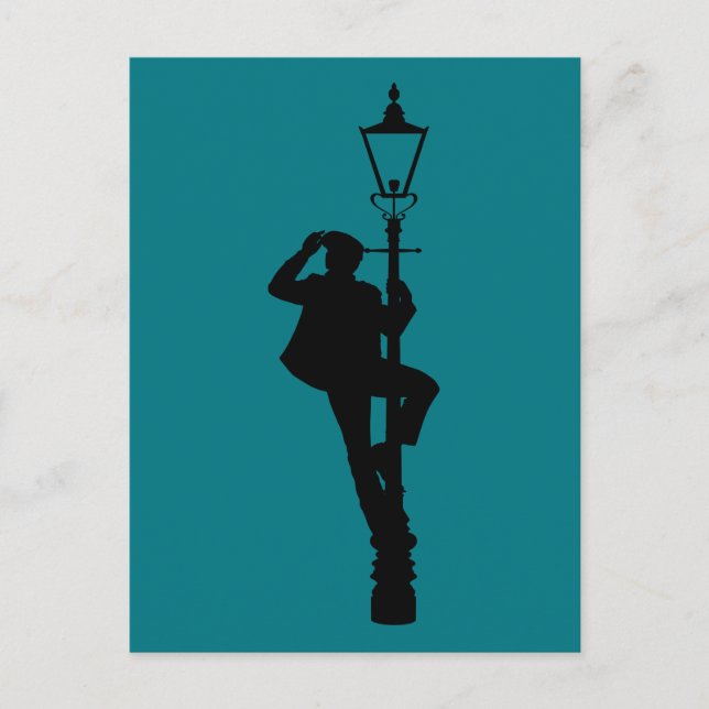 Carte Postale Jack le Lamplighter Silhouette (Devant)