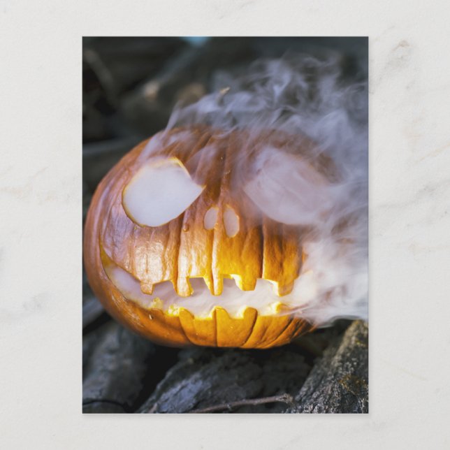 Carte Postale Jack-o-lanterne éffrayant (Devant)