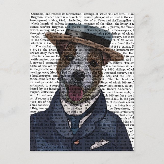 Carte Postale Jack Russell dans le Bateau 2 (Devant)