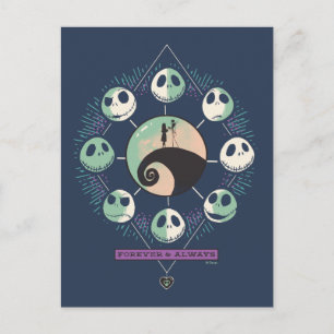 Carte Postale Jack & Sally Phases de Lune - Pour Toujours & Touj