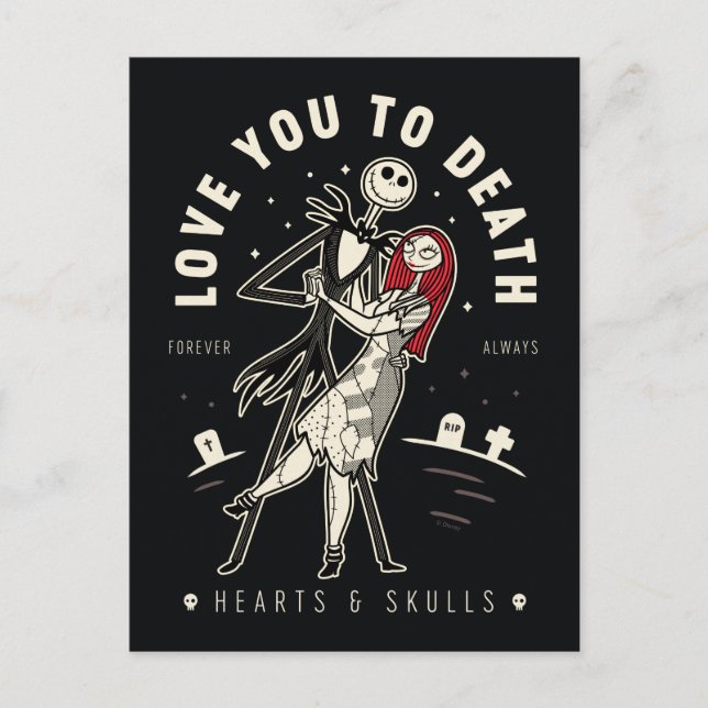 Carte Postale Jack & Sally - Vous Aimez À La Mort, Pour Toujours (Devant)